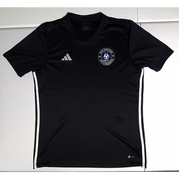 Adidas Soccer Jersey Pittsburgh Beadling SCS United Black Large Short Sleeve - Picture 1 of 10